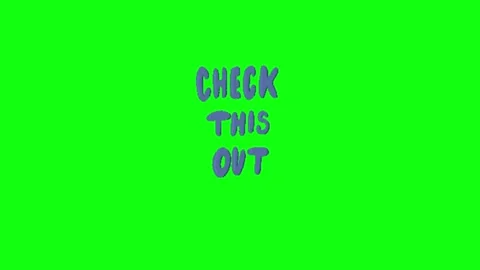 Check typography animation on green screen Stock Footage 335552976