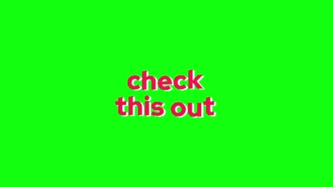 Check typography animation on green screen Stock Footage 335552979