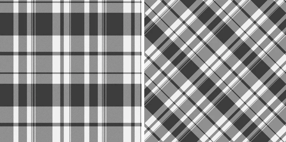 Check vector fabric of tartan textile plaid with a seamless background text.. 스톡 일러스트
