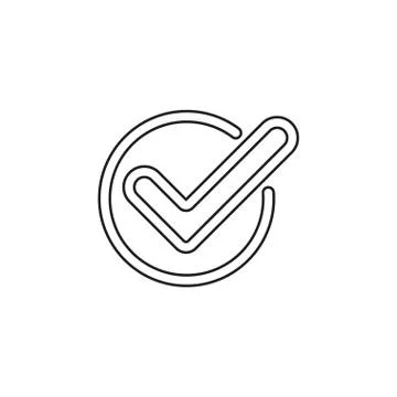 Check vector icon Stock Illustration