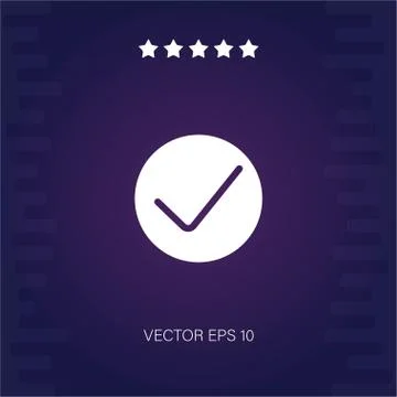 Check vector icon Stock Illustration