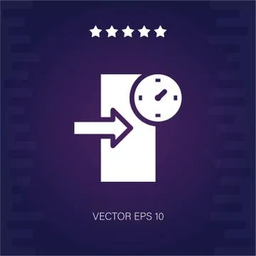 Check in vector icon Stock Illustration