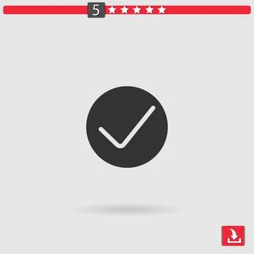 Check vector icon Stock Illustration