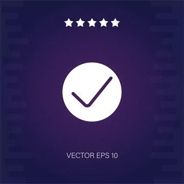 Check vector icon Stock Illustration