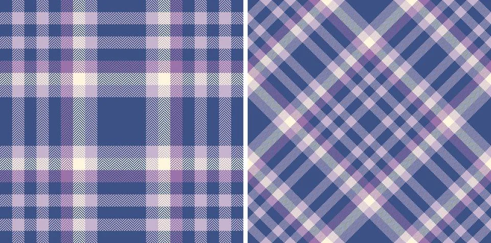 Check vector plaid of seamless texture tartan with a pattern background tex.. 库存插图