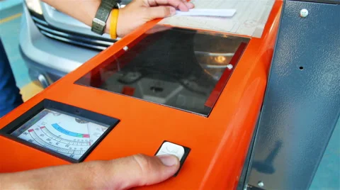 Check the vehicle headlight system. Stock Footage 48440494