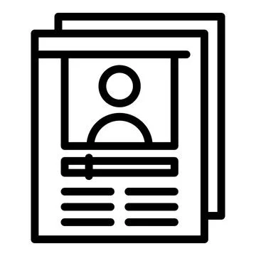 Check vlogger icon outline vector. Video tutorial 스톡 일러스트