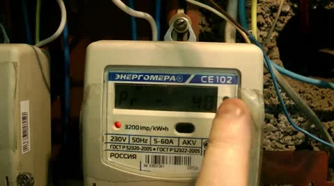 Check of a working condition on the electric counter after repair Stock-Footage 11710006