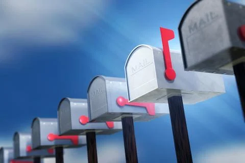 Check Your Mail Stock Illustration