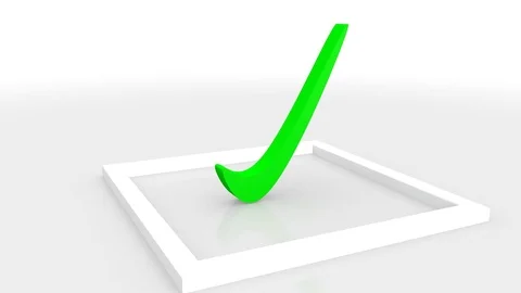 Checkbox with a Check Mark Stock Footage 76264084