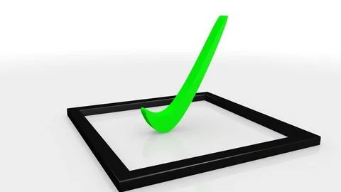 Checkbox with a Check Mark Stock Footage 76264089