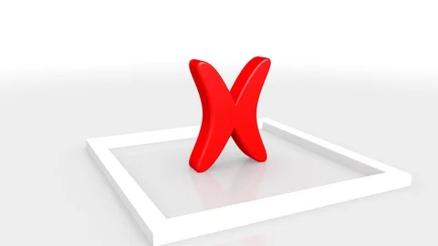 Checkbox with a Cross Mark Stock Footage 76263803