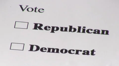 Checkbox DEMOCRAT - HD 스톡 동영상 5350910