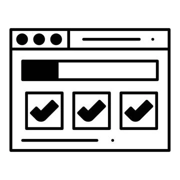 Checkbox Dualtone Icon Stock Illustration