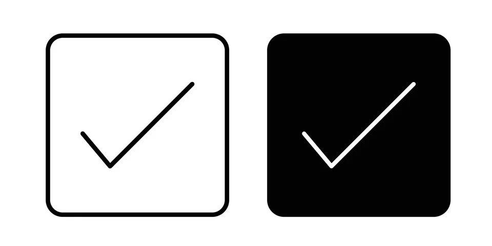 Checkbox icon bundle for website design projects Stock Illustration