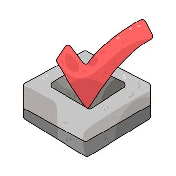 Checkbox illustration 스톡 일러스트