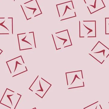 Checkbox mark glyph seamless pattern Stock Illustration