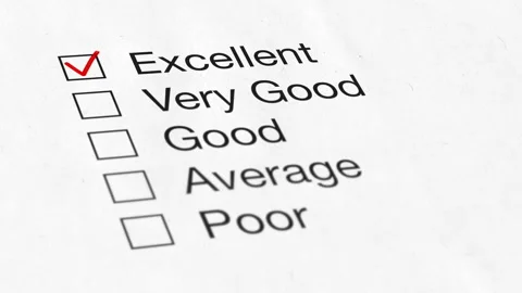 Checkbox Marking Survey - Excellent - Explainer Infographic Background Stock Footage 163157750