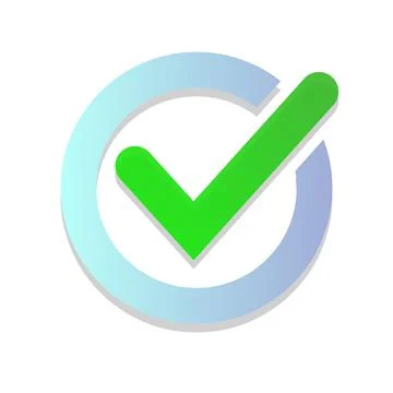 Checkbox or tick icon. Modern check mark design Stock Illustration