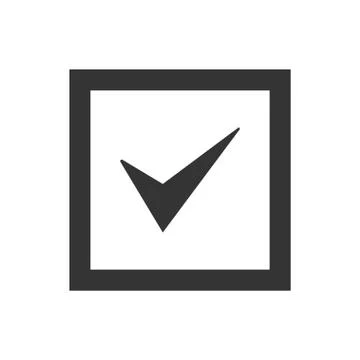 Checkbox Square icon Stock Illustration