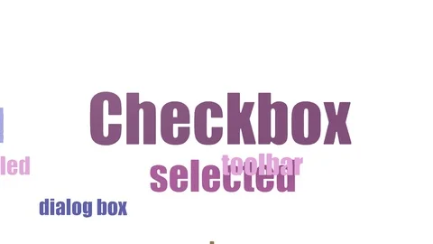 Checkbox Tagcloud Animated On White Background Stock Footage 107241941