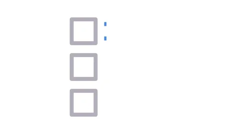 A checkbox with three parallel lines, representing a choice or selection. Stock-Footage 334931018