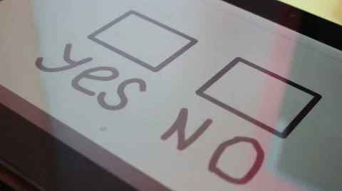 Checkboxes Yes Stock-Footage 43383372