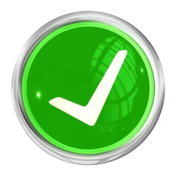 Checked button Stock Illustration