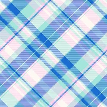 Checked check tartan pattern, soft plaid texture vector. White background t.. Stock Illustration