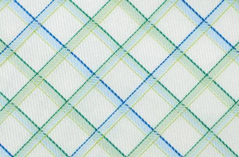 Checked cloth pattern close up Macro seamless checked green and yellow fab... Stock Photos