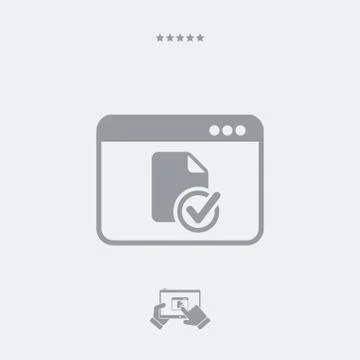 Checked document Stock Illustration