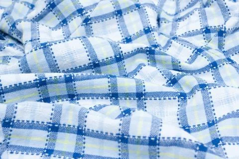 Checked fabric  background texture Stock Photos