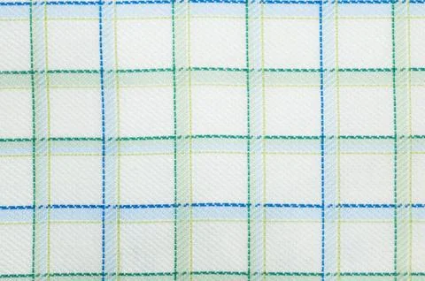 Checked fabric pattern close up Stock Photos