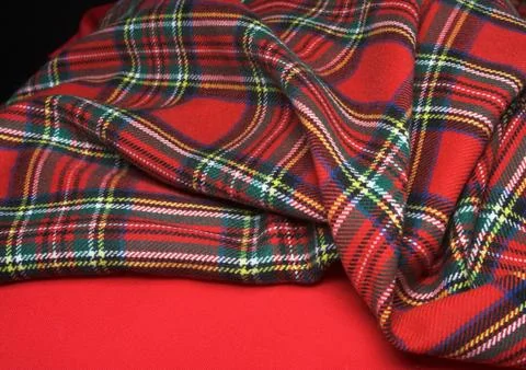 Checked fabric. Stock Photos