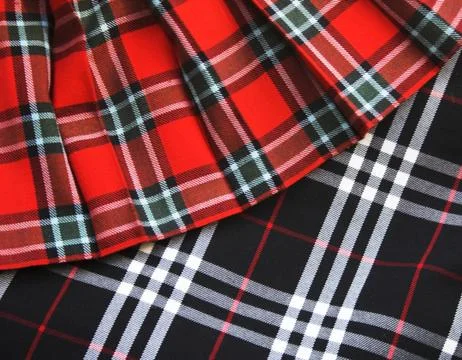 Checked fabric Stock Photos