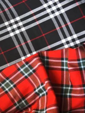Checked fabric Stock Photos