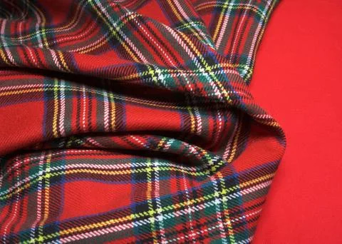 Checked fabric. Stock Photos