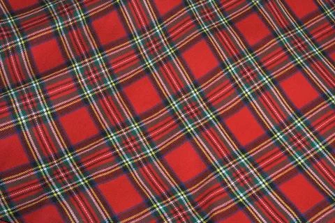 Checked fabric. Stock Photos