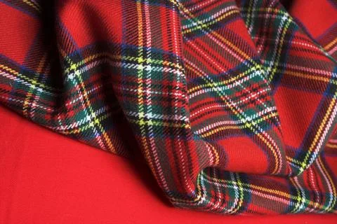 Checked fabric. Stock Photos