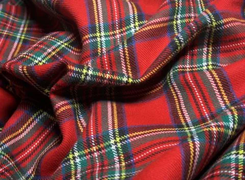 Checked fabric. Stock Photos