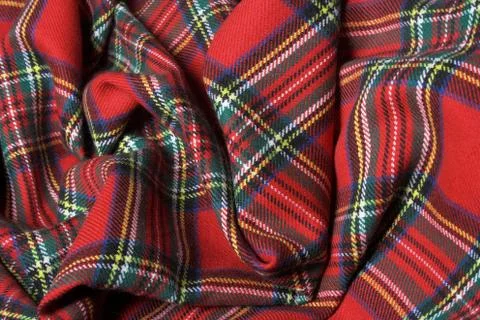 Checked fabric. Stock Photos