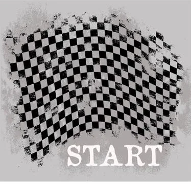 Checked flag Stock Illustration