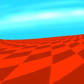 Checked floor and sky abstract Image Stock Illustration