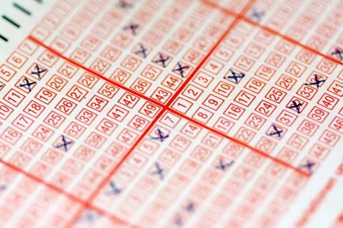 Checked lottery ticket Stock Photos