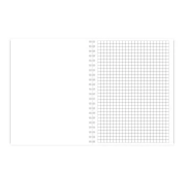 Checked note pad sheet in cage, vector illustration. Stock Illustration