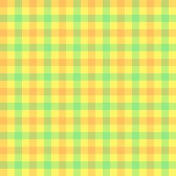 Checked plaid seamless pattern yellow green vector Stock Illustration