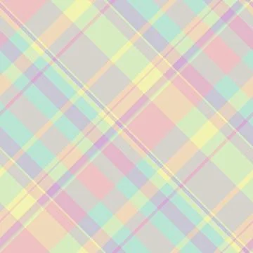 Checked plaid tartan pattern, down background seamless textile. Twill check.. Stock Illustration