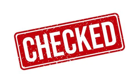 Checked Rubber Grunge Stamp Seal Stock Vector Stock Illustration