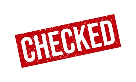 Checked Rubber Grunge Stamp Seal Stock Vector Stock Illustration