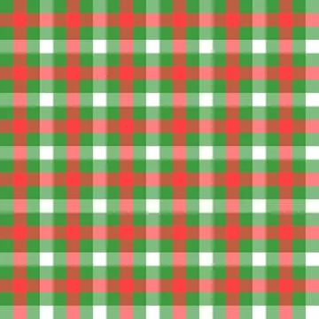 Checked seamless pattern red and green christmas vector Stock Illustration